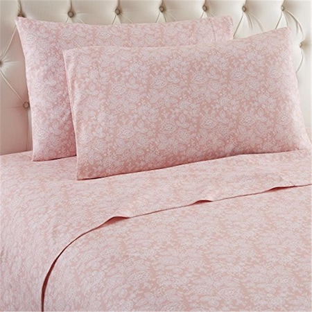 Imageware Systems Cozy Flannel Sheet Set, Pink Plaid - Full TN20-0277